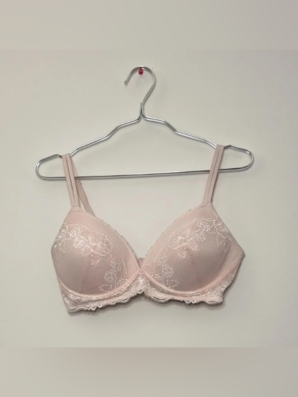 Maidenform #DM1178 Casual Comfort Wirefree Lace Bralette Pink 36D